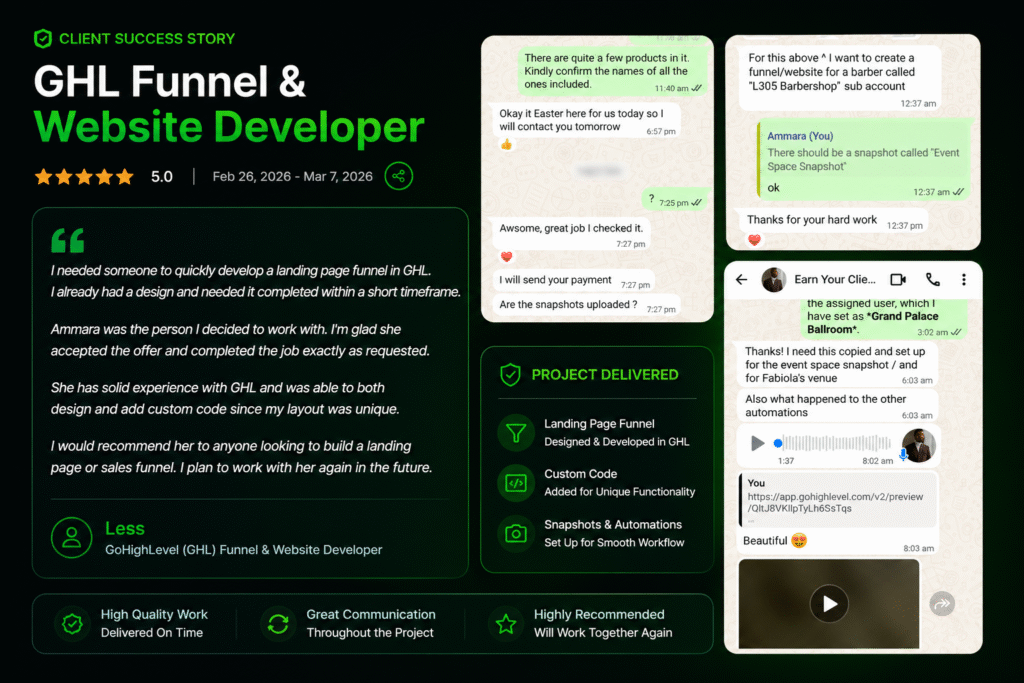 GoHighLevel Expert.gohighlevel-funnel-design-example,ghl-crm-dashboard-setup, gohighlevel-automation-workflow